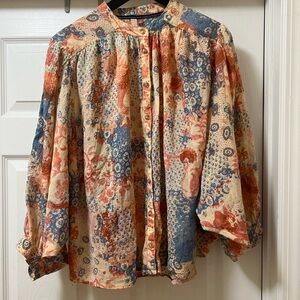 Pilcro Multicolor Floral Blouse